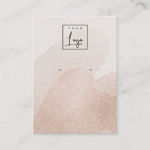 Rose Gold Shimmer Schlaglöcher erhalten Logo-Anzei