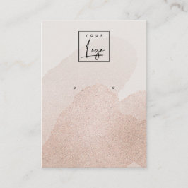 Rose Gold Shimmer Schlaglöcher erhalten Logo-Anzei Visitenkarte