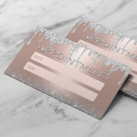 Rose Gold Silbermedaille Glitzer Tropfen Salon Ern