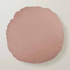 Rose Gold Solid Color, Modern, Simple, Trendy Rundes Kissen