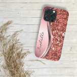 Rose Gold Sparkle Glam Bling Personalisiertes Meta Case-Mate iPhone 14 Plus Hülle<br><div class="desc">Das Design ist ein Foto und die Hüllen sind nicht mit echtem Glitzer, Sequinen, Metallen oder Holz gemacht. Dieses Design ist auch auf anderen Telefonmodellen erhältlich. Wählen Sie Gerätetyp aus, um andere iPhone-, Samsung Galaxy- oder Google-Hüllen zu sehen. Einige Stile können geändert werden, indem Sie Style auswählen, wenn dies eine...</div>