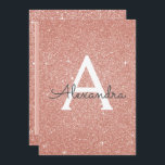 Rose Gold Sparkle Glitzer 50. Geburtstagsparty Einladung<br><div class="desc">Rose Gold Sparkle Glitzer Girly Birthday Party Monogram Name und erste 50. Geburtstagsparty Einladung. Diese 50-jährige Einladung ist perfekt für die Rose Gold Sparkle Glitzer Girly Party auf der Suche nach Feiern in Pink Rose Gold. Auf Wunsch können vom Designer angepasste Produkte erstellt werden.</div>