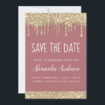 Rose Gold Sparkle Glitzer Sweet 16 Save the Date Einladung<br><div class="desc">Rose Gold - Blush Pink und Gold Sparkle Driving Glitzer 16 . Geburtstag - 16 Girl's Birthday Party Save the Date Einladung. Diese Einladung ist perfekt für die Rose Gold Sparkle Glitzer Sweet 16. Geburtstag Party auf der Suche nach Feiern in Pink Rose Gold.</div>