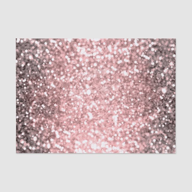 Rose Gold Sparkle Lights Girls Glittery Sparkly Seidenpapier (Vorderseite)