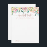 Rose Gold Spring Blumenzettelkarten Postkarte<br><div class="desc">Diese Rose goldgelben Frühlingsstiftkarten sind die perfekte Wahl für einen rustikalen Hochzeitsempfang oder ein rustikales Brautparty. Das Design besticht durch eine Fülle von bunten Pfannkuchen und grünem Blattwerk, das schön in hübsche Bouquets eingefasst ist und die natürliche Schönheit inspiriere. Ändern Sie den Wortlaut in Anzug jedes Lebensereignisses. Das Schild der...</div>