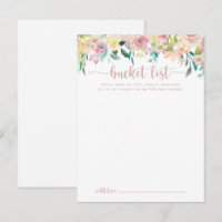 Rose Gold Spring Blumenzettelkarten