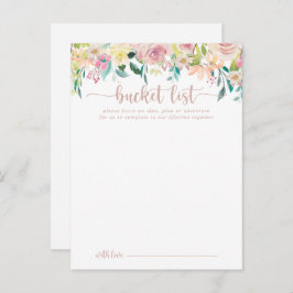 Rose Gold Spring Blumenzettelkarten Postkarte