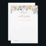 Rose Gold Spring Blumenzwiebeln Wünsche Hinweiskarte<br><div class="desc">Diese Rose goldgelben Frühling Blumen Hochzeit auch Wünsche Beratung Karte ist ideal für eine rustikale Hochzeit. Das Design besticht durch eine Fülle von bunten Pfannkuchen und grünem Blattwerk, das schön in hübsche Bouquets eingefasst ist und die natürliche Schönheit inspiriere. Diese Karten sind ideal für Hochzeiten, Brautparty, Babydusche, Graduiertenfest u.v.m. Personalisieren...</div>