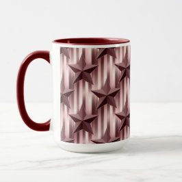 Rose Gold Stars Strickte Combo-Tasse Tasse