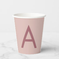 Rose Gold Staub Modernes Monogramm Anfangsbuchstab
