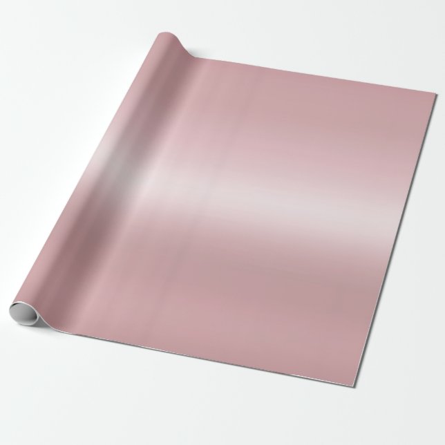 Rose Gold Template Elegant Modernes, trendiges Gla Geschenkpapier (Ungerollt)