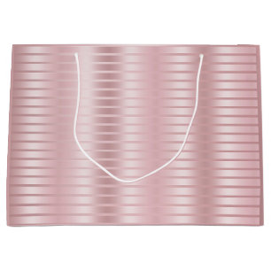 Rose Gold Template Elegant Modernes, trendiges Gla Große Geschenktüte