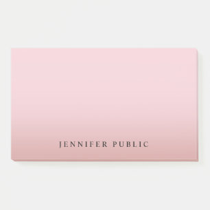 Rose Gold Template Modernes Hintergrundgeschmack Post-it Klebezettel