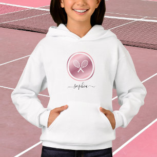 Rose Gold Tennis Kinder Personalisiert Hoodie