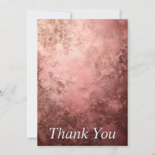 Rose Gold texturierter Hintergrund Danke Karte
