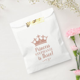 Rose Gold Tiara Crown Personalisiert Princess Part Geschenktütchen