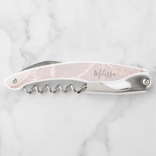 Rose Gold Tintenmarmor Kellnermesser