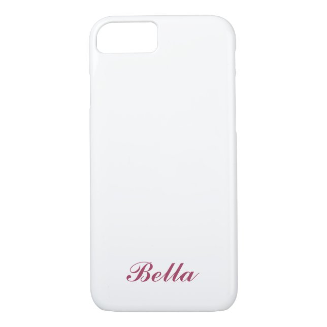 Rose Gold & Transparent Personalisiertes iPhone 7  Case-Mate iPhone Hülle (Rückseite)