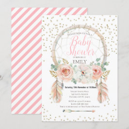 Rose Gold Traum-Catcher Boho Einladung