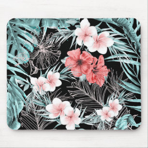 Rose Gold Tropisches Botanisches Inselparadies Chi Mousepad