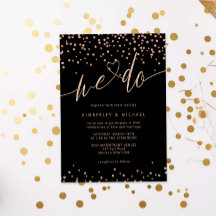 Rose Gold und Black Glitzer Sparkle Wir machen Hoc