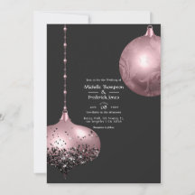 Rose Gold und Blush Pink Weihnachten Hochzeit