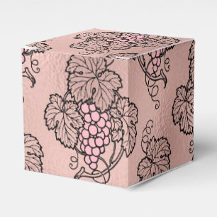 Rose Gold und Pink Wein Thema Geschenkschachtel