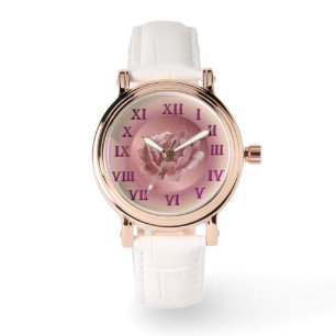 Rose Gold und Rosa Armbanduhr