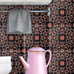 Rose Gold und Schwarz Stilvolle Moderne Abstrakt Fliese<br><div class="desc">Stilvolles und modernes dekoratives Fliesendesign in Rose Gold und Schwarz.</div>