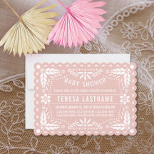 Rose Gold und Weiß Papagei Picado Babydusche