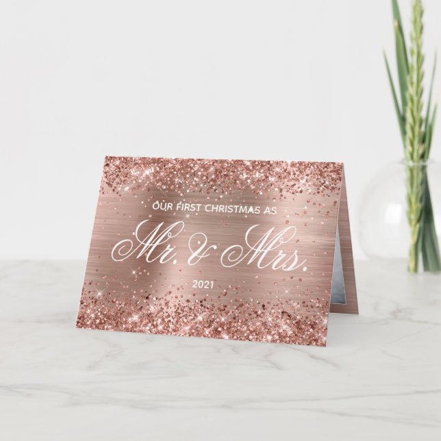 Rose Gold Unsere ersten Weihnachten als Mr. und Mr (Vorderseite)