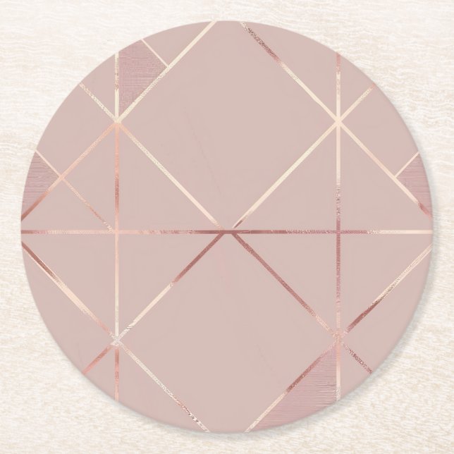 Rose Gold Untersetzer (Vorderseite)