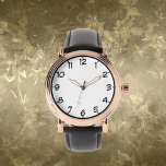 Rose Gold Vintag, schwarzes Lederband Armbanduhr<br><div class="desc">Männer Rose Gold Vintage Uhr mit schwarzem Leder Strap ein Geschenk für ihn! Ein großartiges Geschenk,  das besondere jemand!</div>