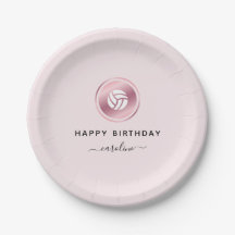 Rose Gold Volleyball Niedlich Girly Name Sport The