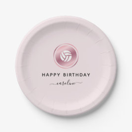 Rose Gold Volleyball Niedlich Girly Name Sport The Pappteller