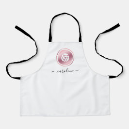 Rose Gold Volleyball Niedlich Girly Name Sport The Schürze