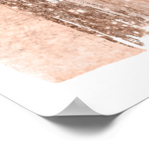 Rose Gold Wall Art Poster