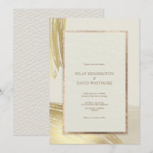 Rose Gold Wasserfarbe Pinselstriche Hochzeit