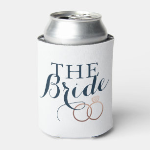 Rose Gold Wedding Rings Bride Custom kann Cooler Dosenkühler