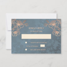 Rose Gold Wedding RSVP