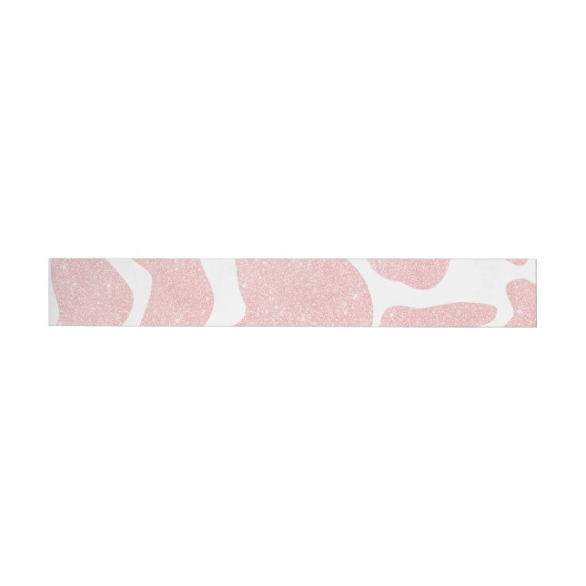Rose Gold weiße große Kuh Spots Tiermuster (Person)