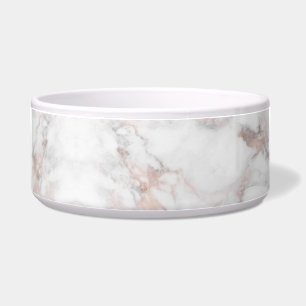 Rose Gold Weißer Marmor Template Elegant Trendy Napf