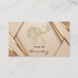 Rose Gold WELLNESS-CENTER Logo Wellness Hair Styli Visitenkarte