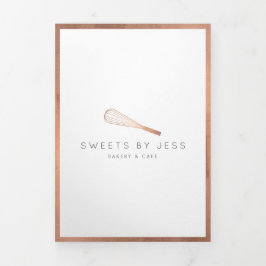 Rose Gold Whisk Bäckerei Catering Broschüre