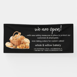 Rose Gold Whisky Bakery Business Wiedereröffnung Banner