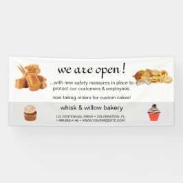 Rose Gold Whisky Bakery Business Wiedereröffnung Banner