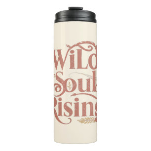 Rose Gold Wilde Seele Erhebt Sich Freier Geist Thermosbecher