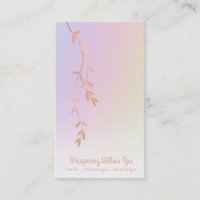 *~* Rose Gold Willow Tree Branch Blätter Regenboge