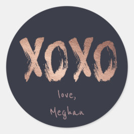 Rose Gold XOXO | Personalisierter Aufkleber