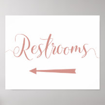 Rose-Gold-Zimmer signieren Links Pfeilrichtung